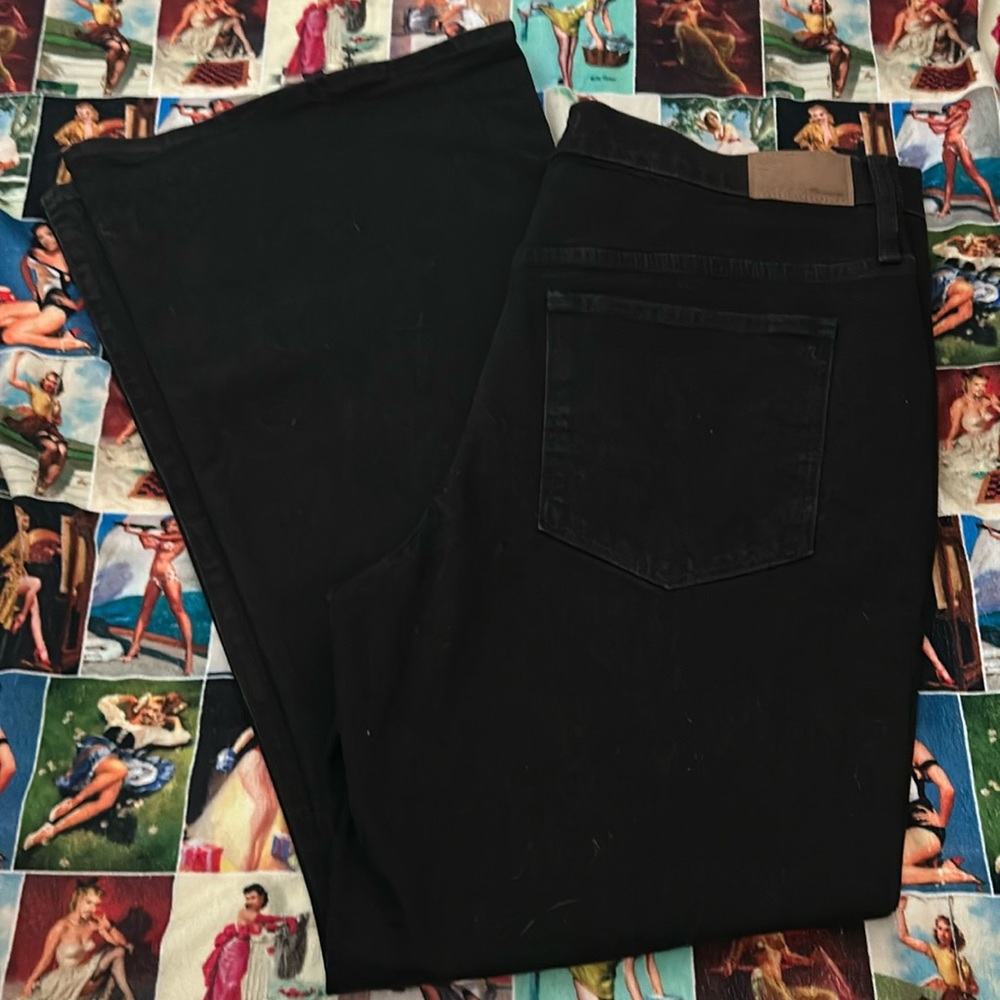 Madewell The Perfect Vintage Flare Jean Black Sherborn Wash High Rise- 33/16 - Picture 6 of 15